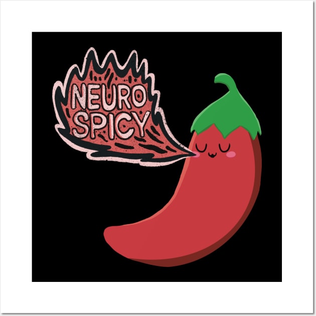 Neurospicy UWU Pepper Wall Art by SubtleSplit